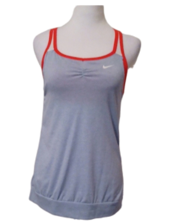 Nike Tops - <> Nike Light Gray Tank with Bright Red Trim Women's Size XLarge